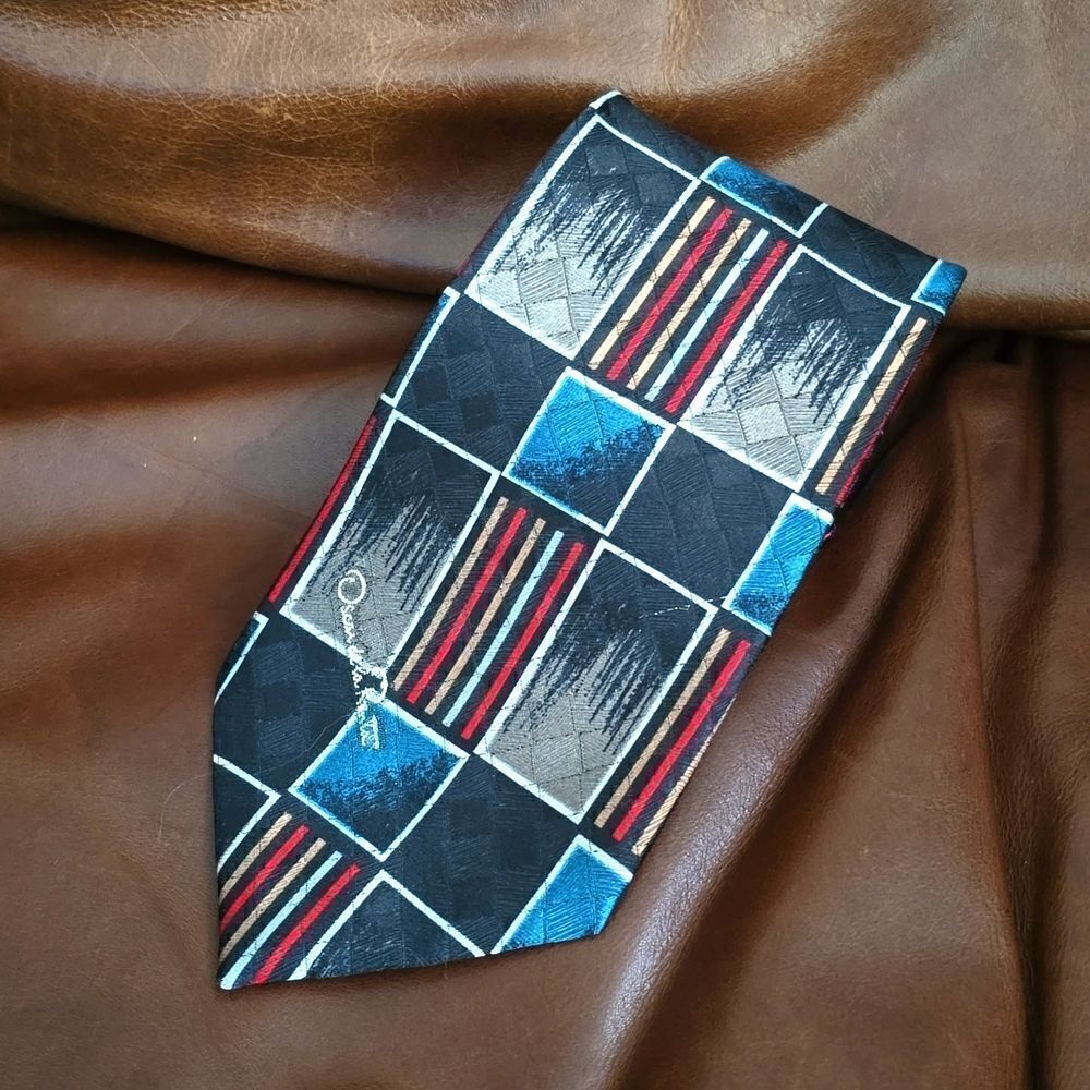 Oscar de la Renta | Vintage Geometric Tie